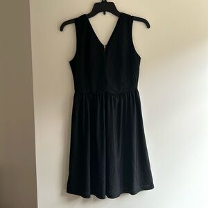 Ya Los Angeles Stripe Textured Black Dress